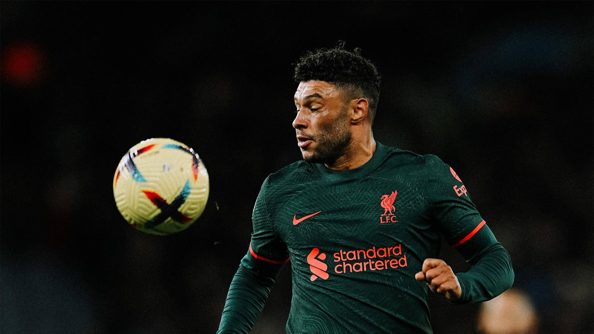 Alex Oxlade-chamberlain Green Jersey Background