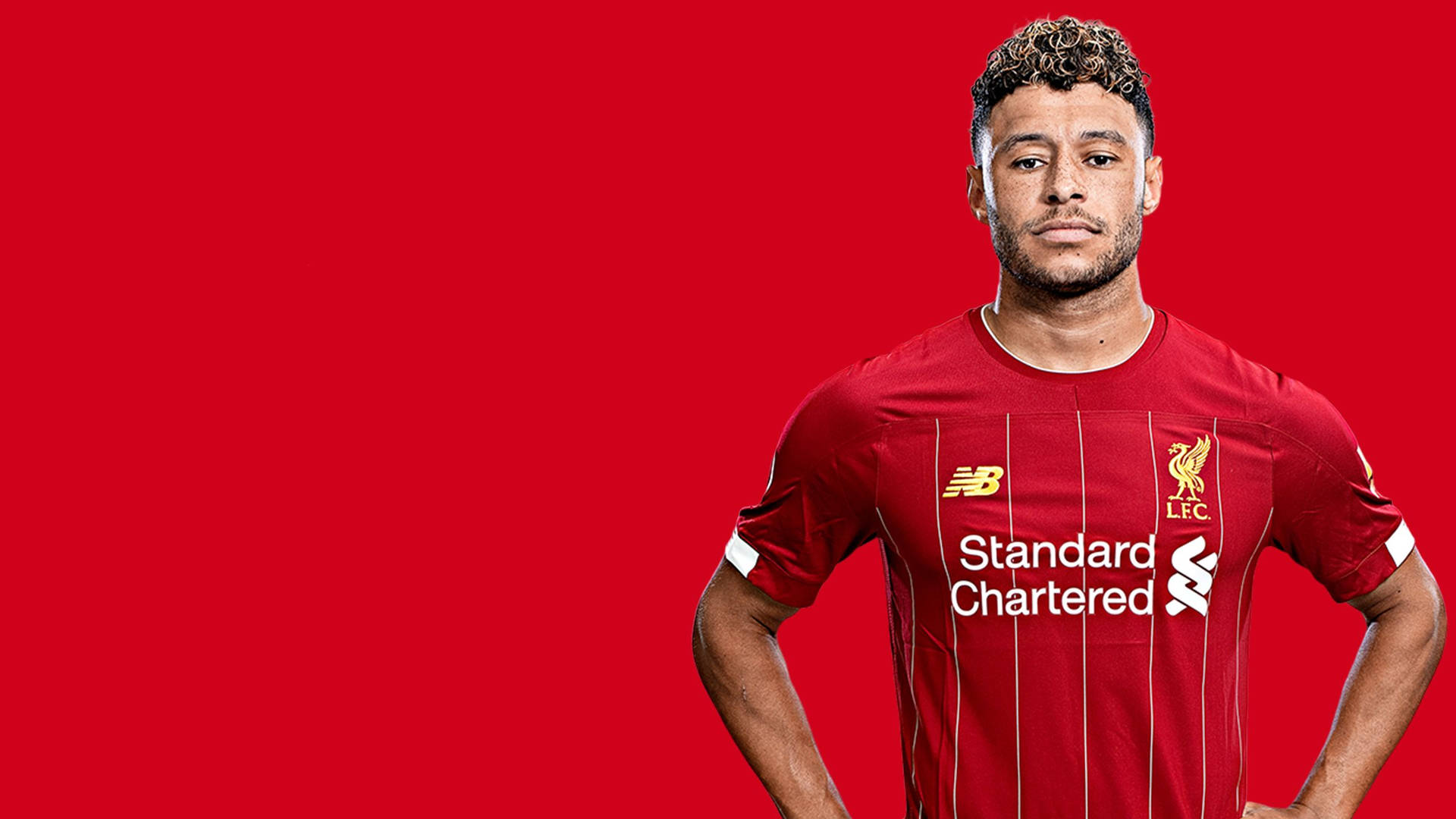 Alex Oxlade-chamberlain Red Background Desktop