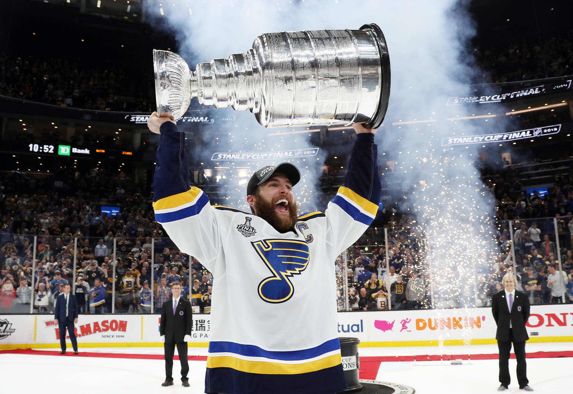 Alex Pietrangelo With Trophy Background