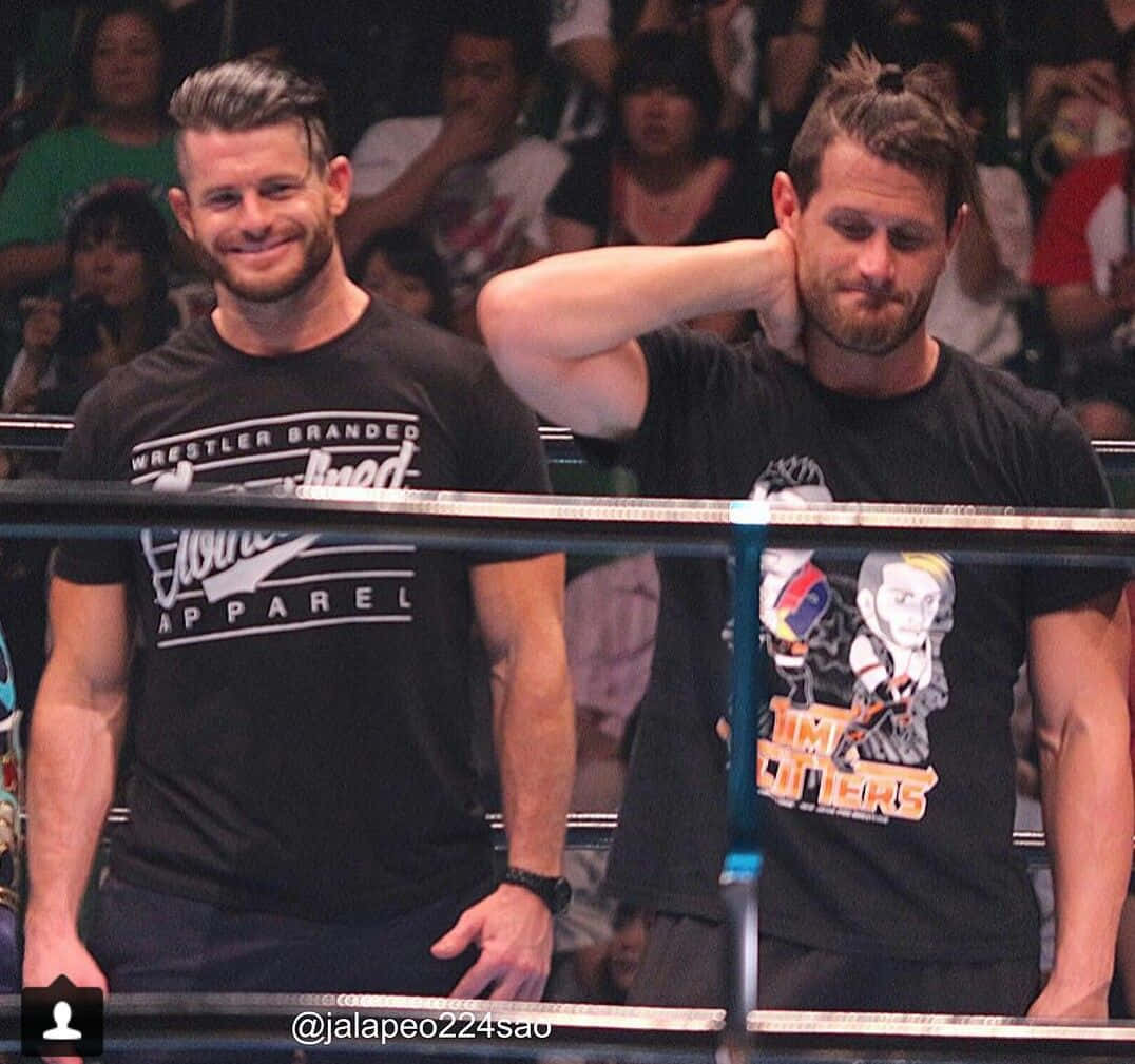 Alex Shelley And Matt Sydal In Impact Wrestling Background