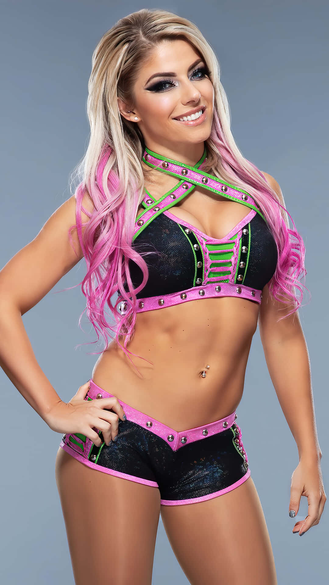Alexa Bliss In Pink Background