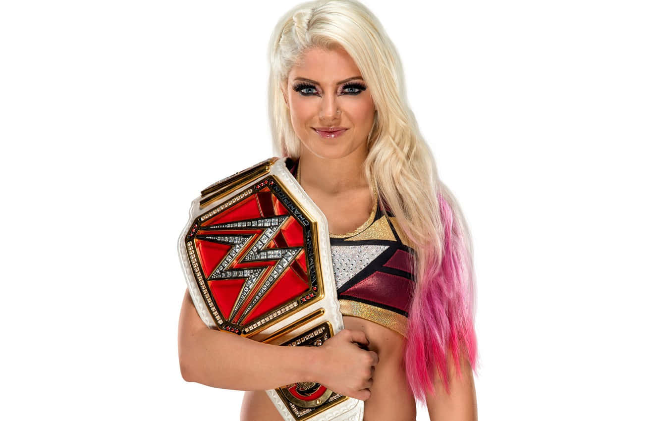 Alexa Bliss With Belt Background