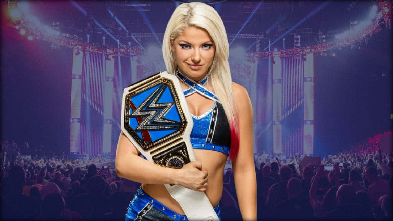 Alexa Bliss With Crowd Background