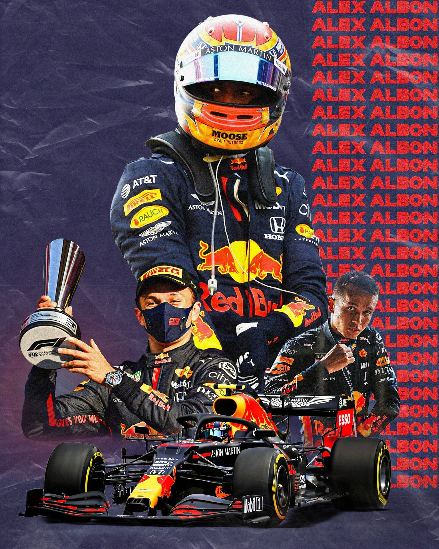 Alexander Albon Collage