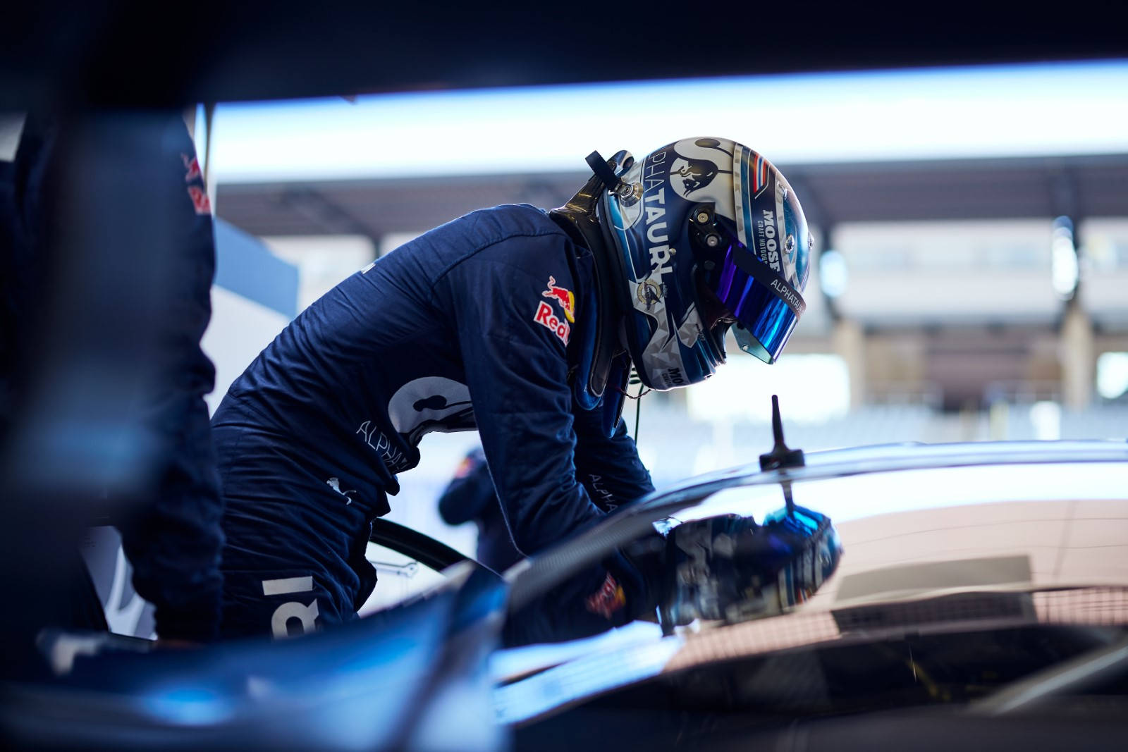 Alexander Albon Leaning On His Racing Car