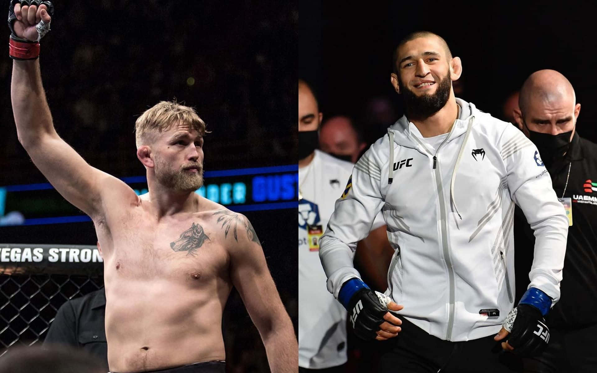 Alexander Gustafsson And Khamzat Chimaev Photo Background