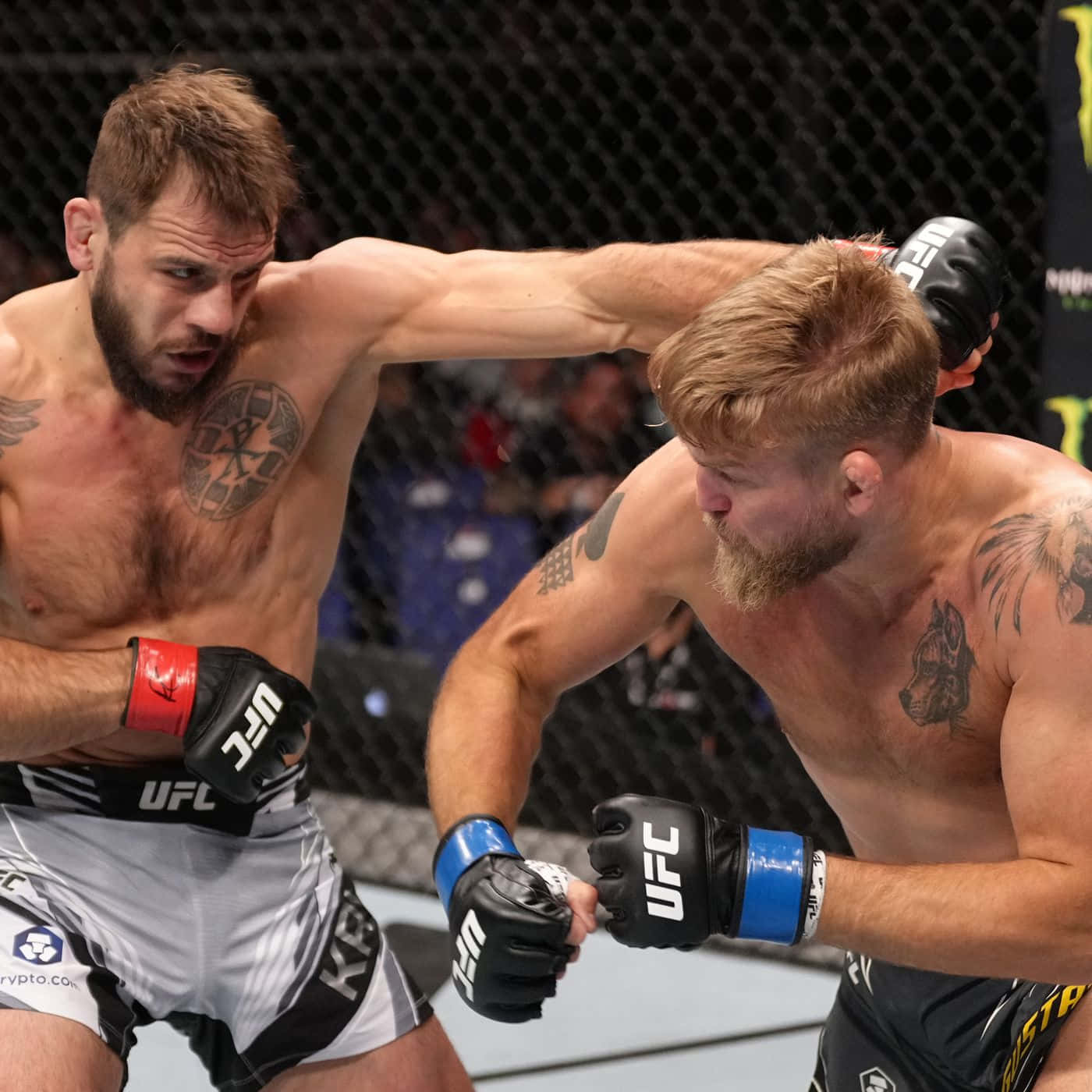 Alexander Gustafsson In The Ufc Fight Against Nikita Krylov Background