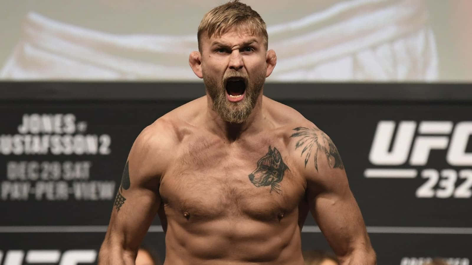 Alexander Gustafsson Ufc Shouting Background