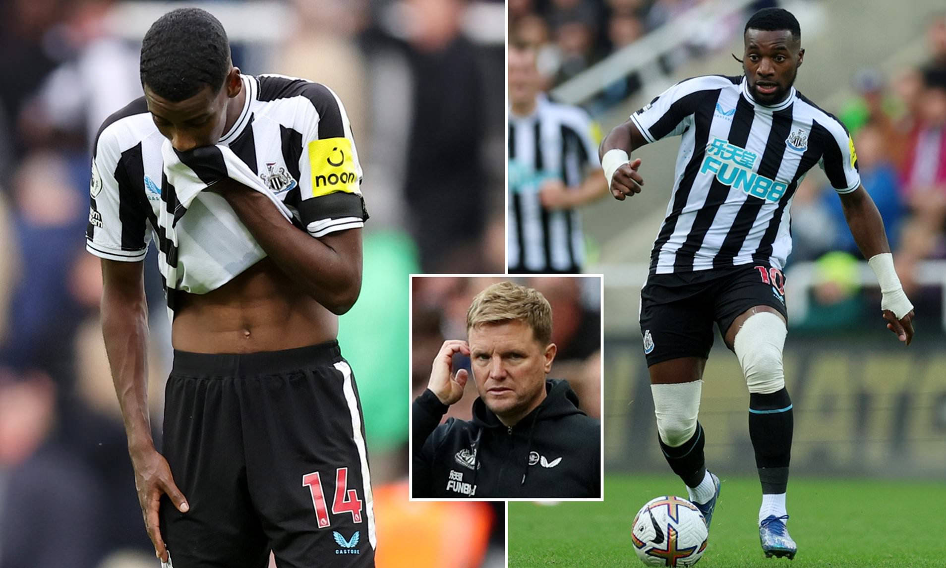 Alexander Isak Allan Saint-maximin Eddie Howe