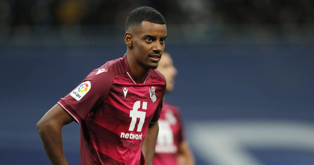 Alexander Isak In A Maroon Jersey