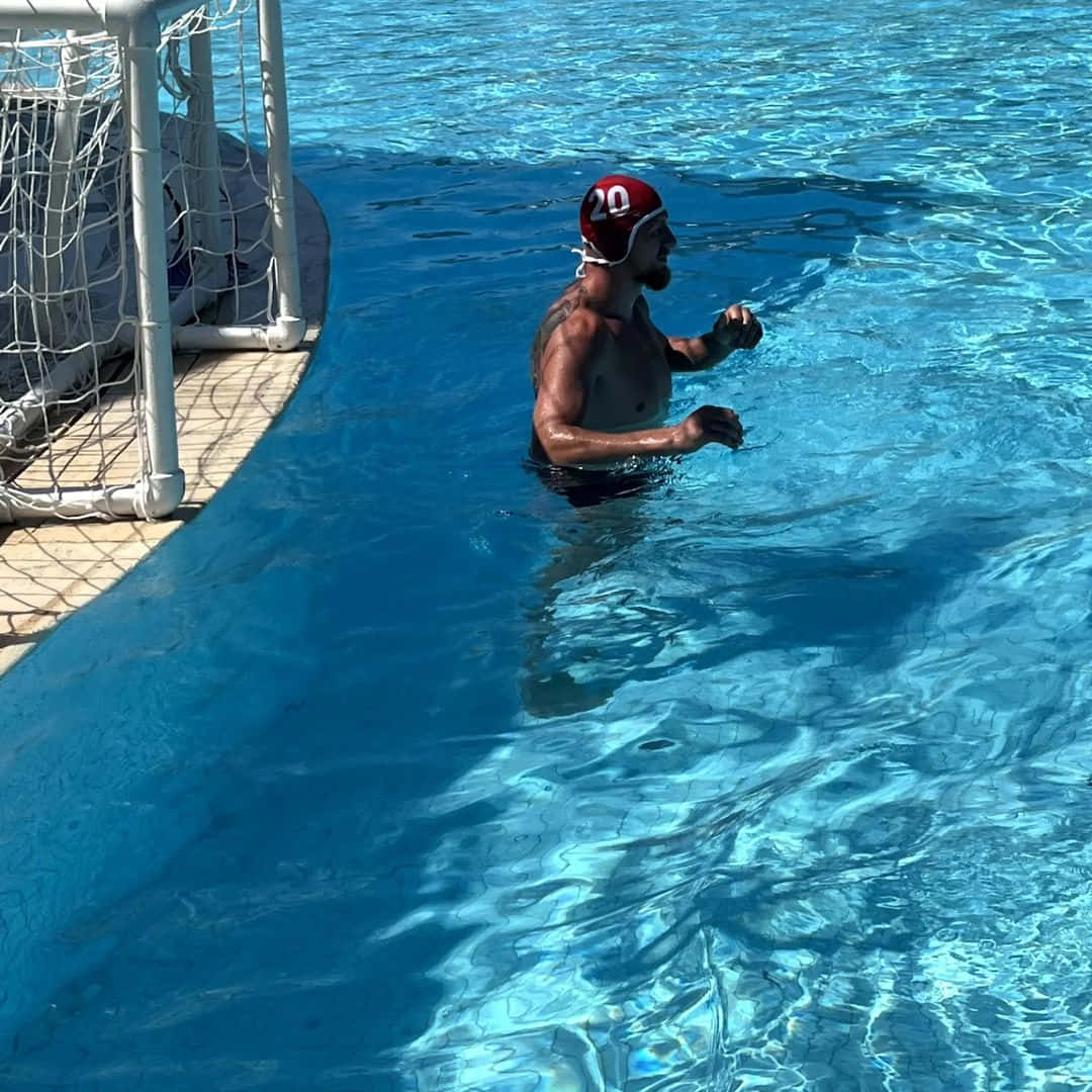 Alexander Volkov Swimming