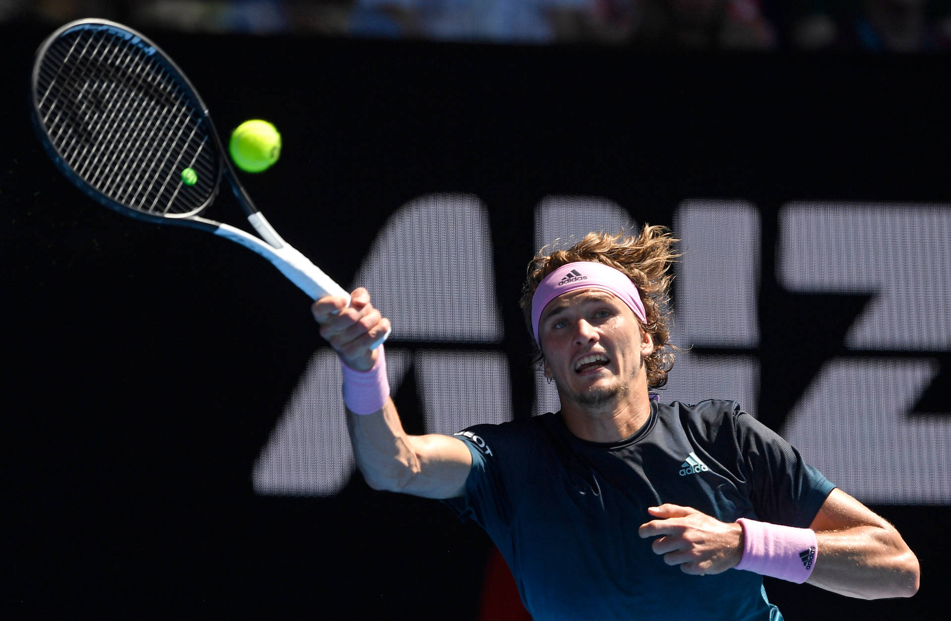 Alexander Zverev Overhead Smash Background