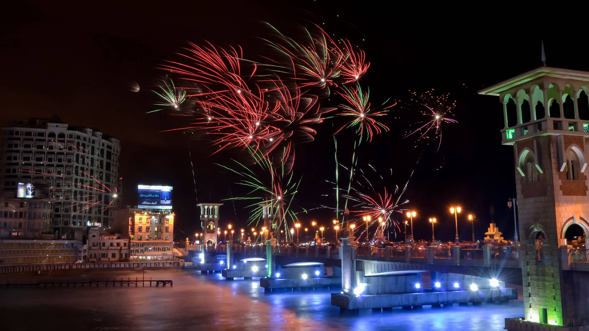 Alexandria Bridge Fireworks