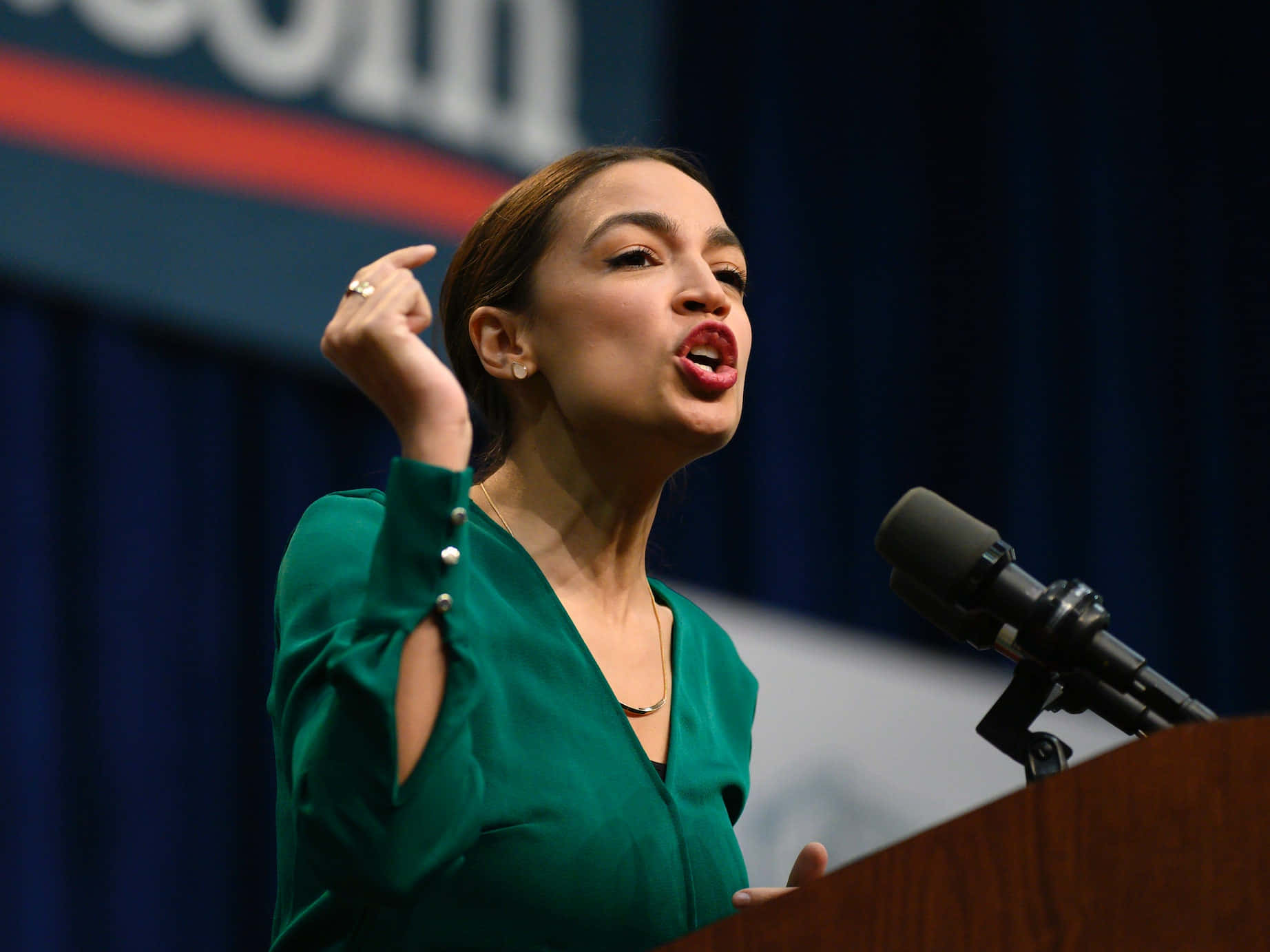 Alexandria Ocasio-cortez In Green
