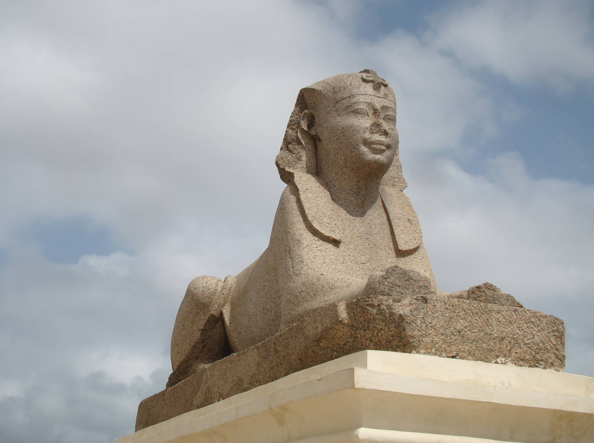 Alexandria Sphinx In Egypt Background