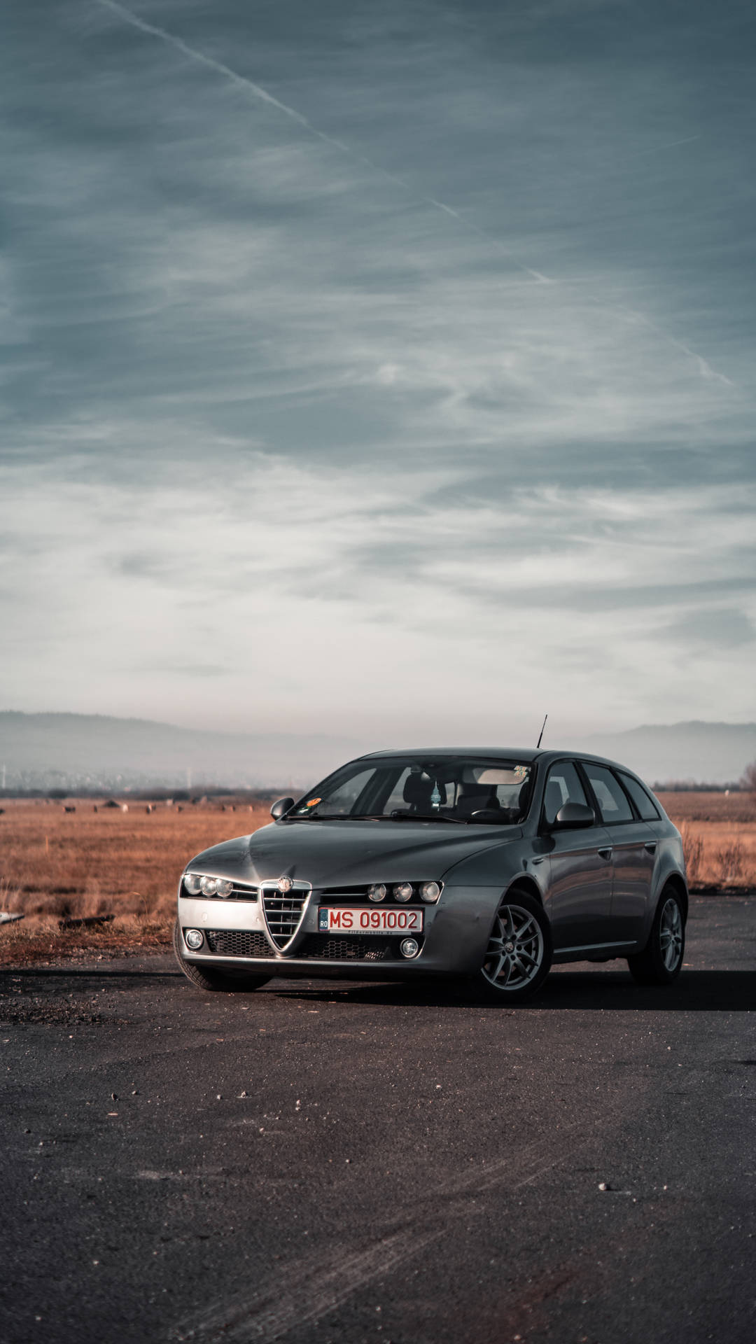 Alfa Romeo Iphone Gray Background