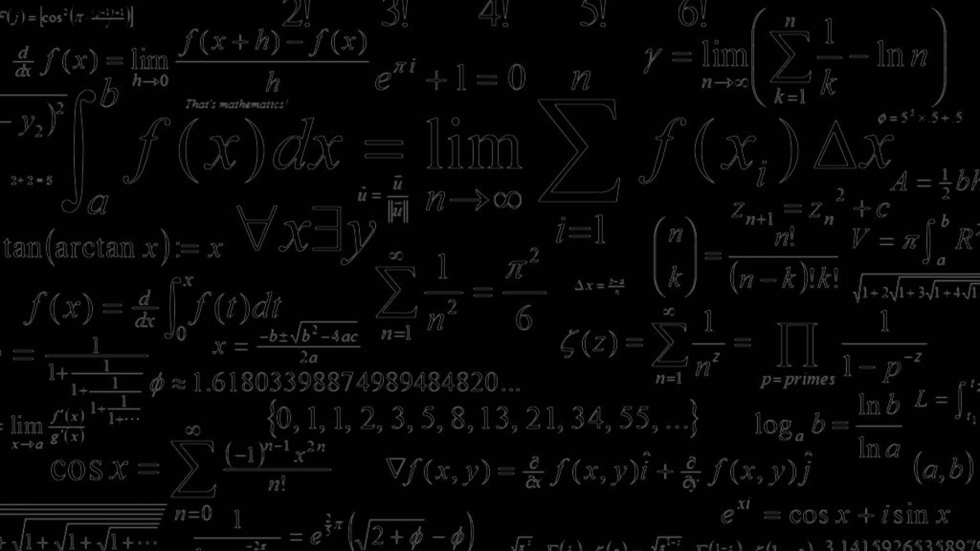 Algebra Math Formulas Background