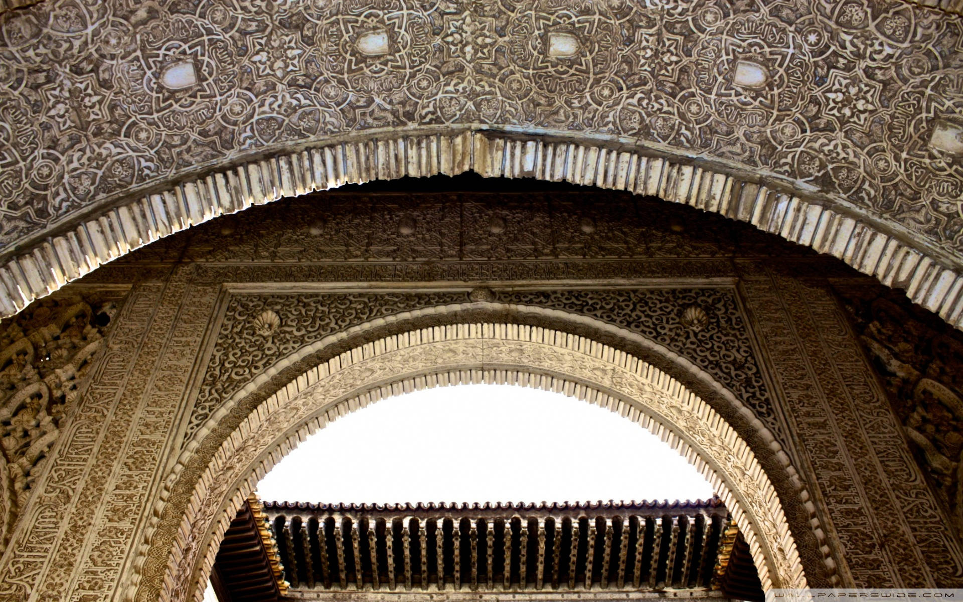 Alhambra Arch Islamic Themes Background