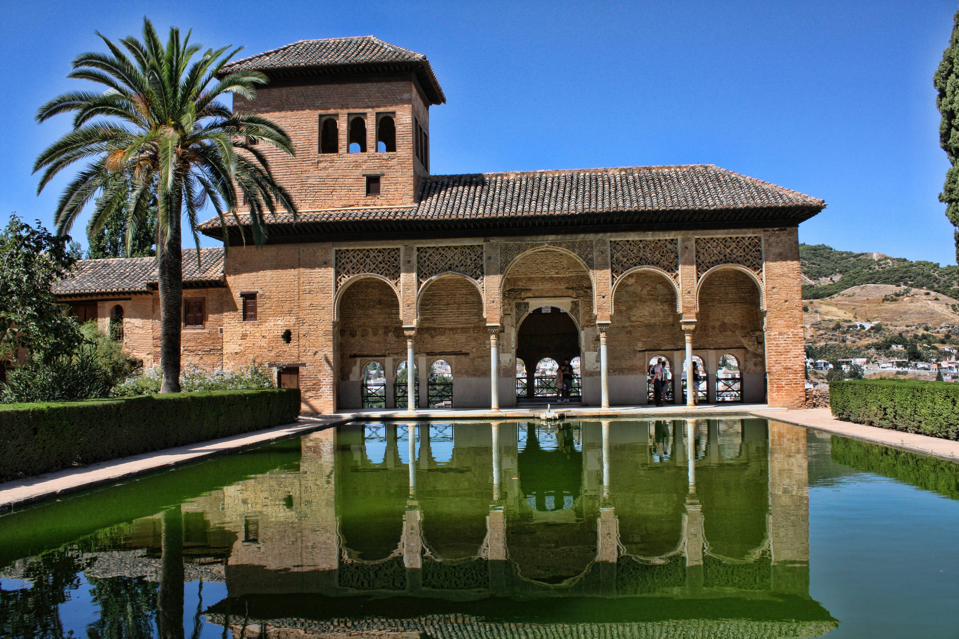 Alhambra Granada El Partal Background