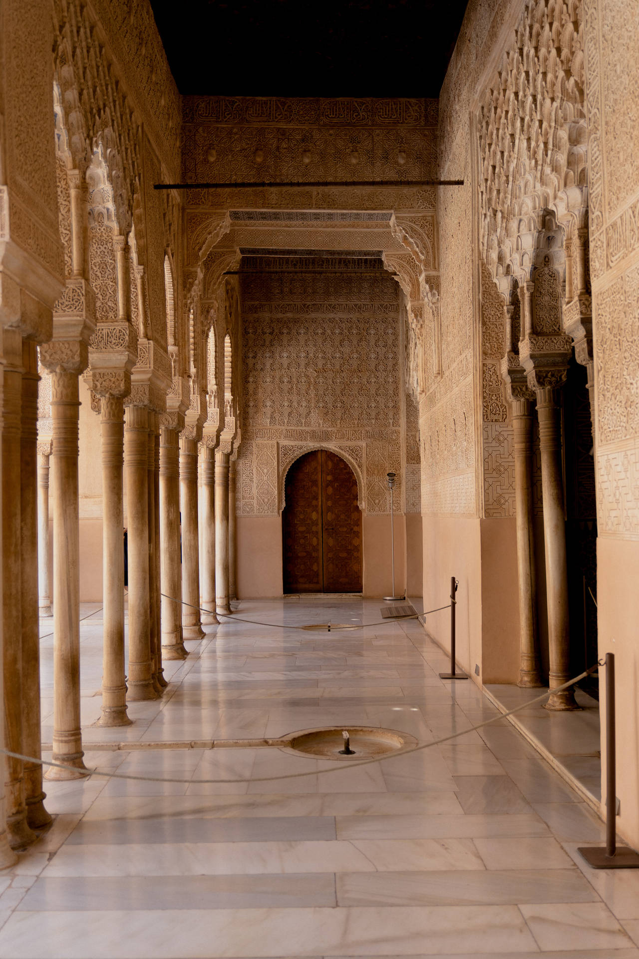 Alhambra Interior Hallway Background