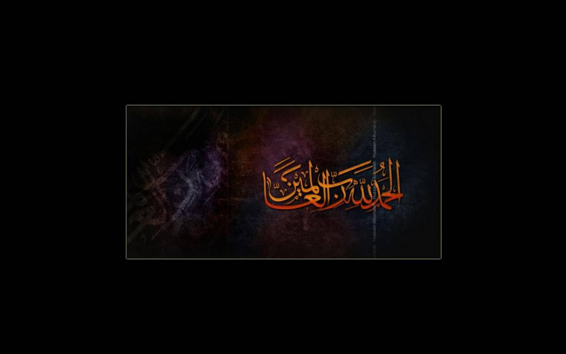 Alhamdulillah Dark Art Background
