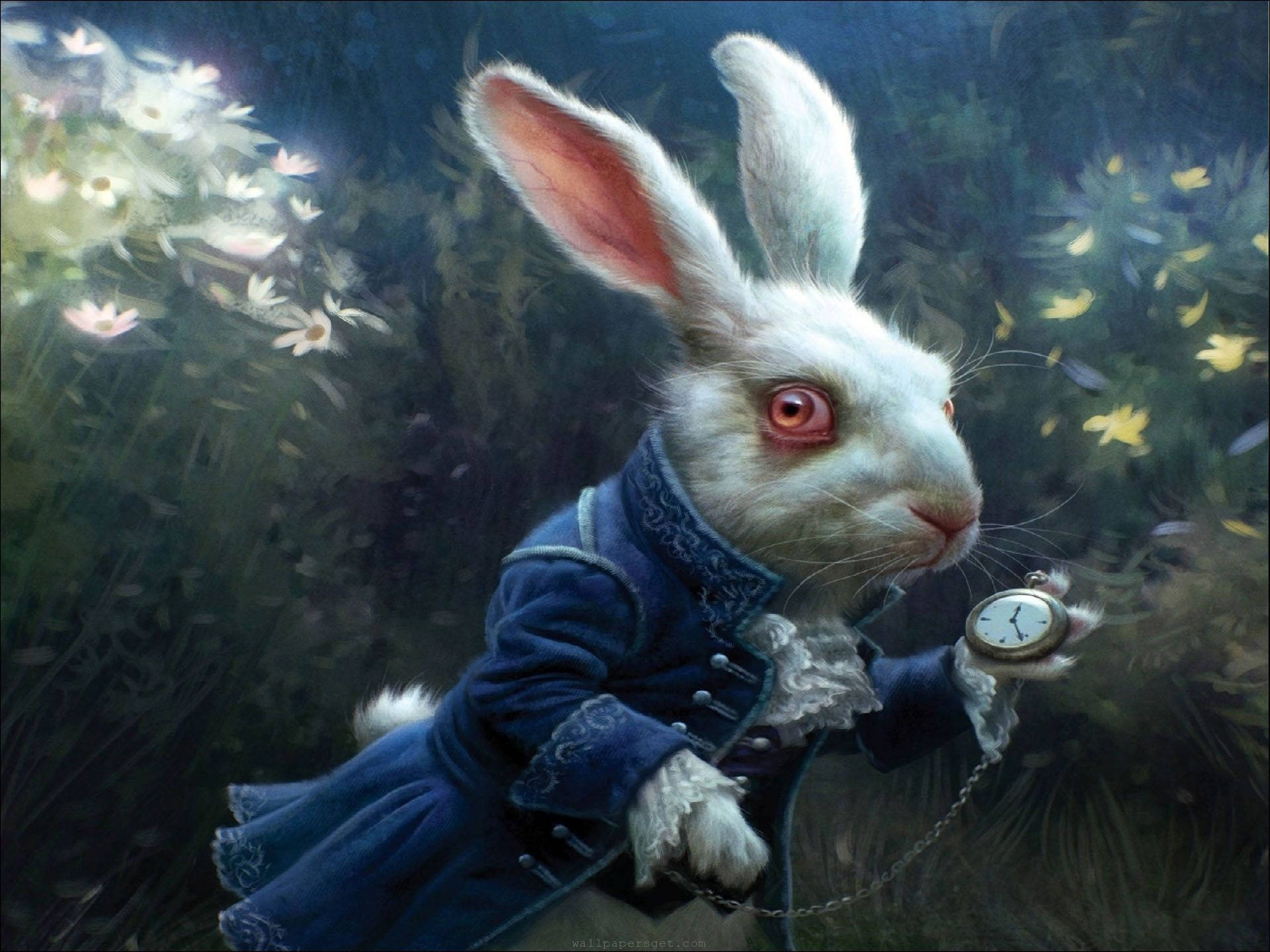 Alice In Wonderland's White Rabbit Background