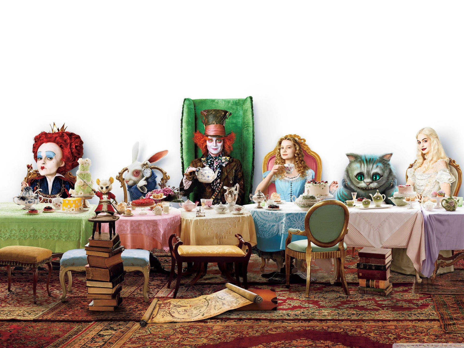 Alice In Wonderland Tea Party Hd Background