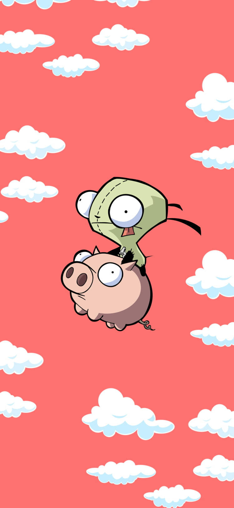 Alien Carrying Piggy Up In The Air