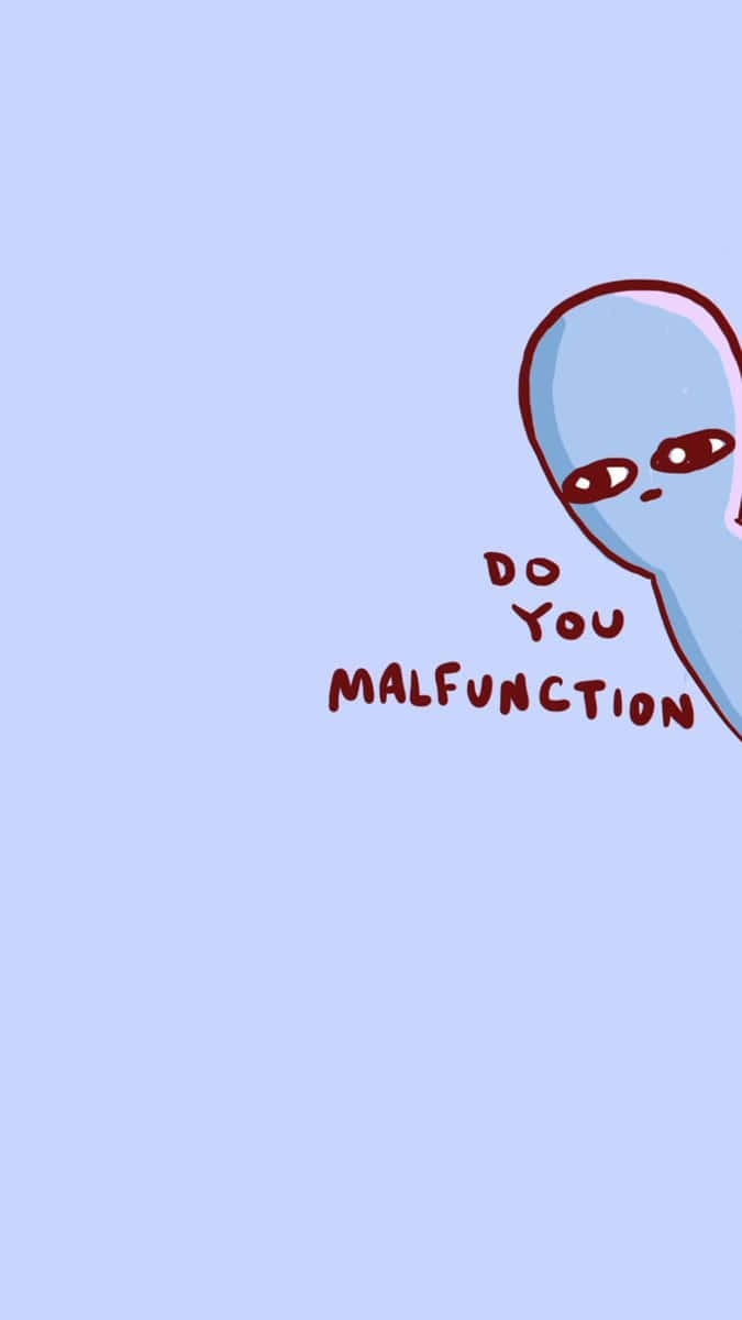 Alien Malfunction Questioni Phone Wallpaper Background