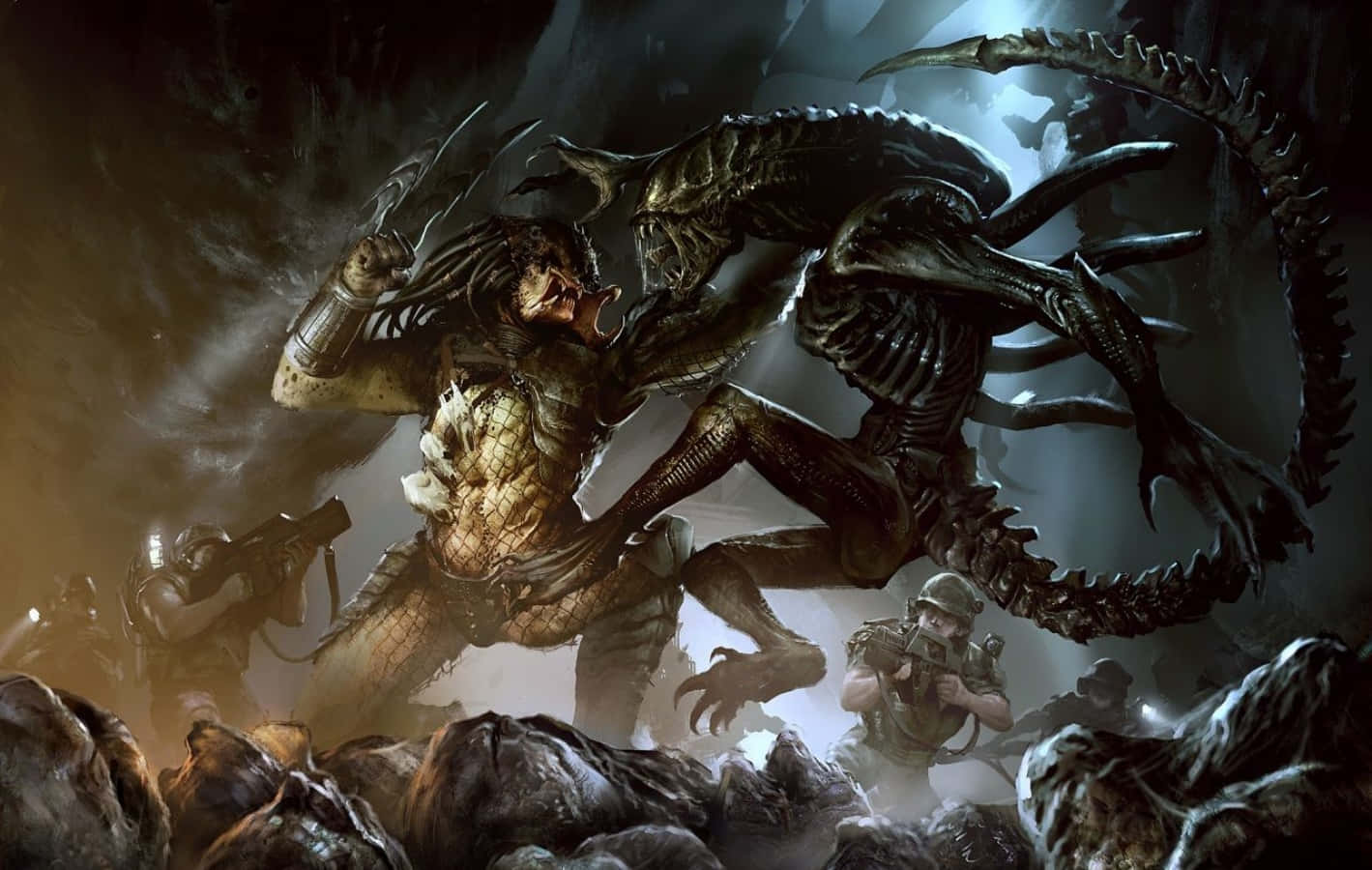 Alien Vs Predator Celtic And Queen Antarctica Background