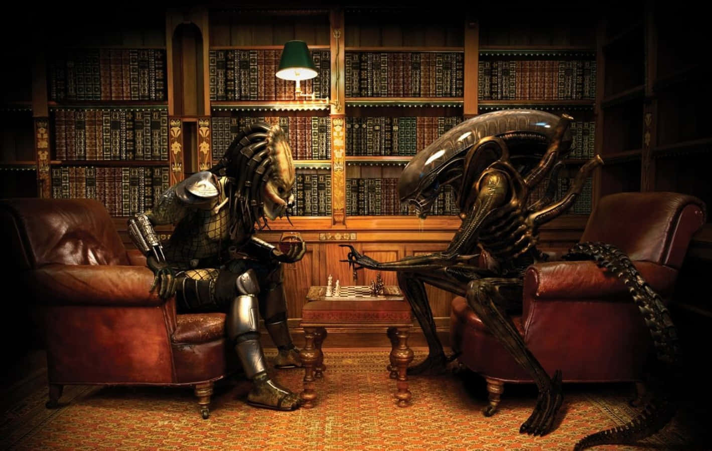 Alien Vs Predator Grid And Celtic Talking Background
