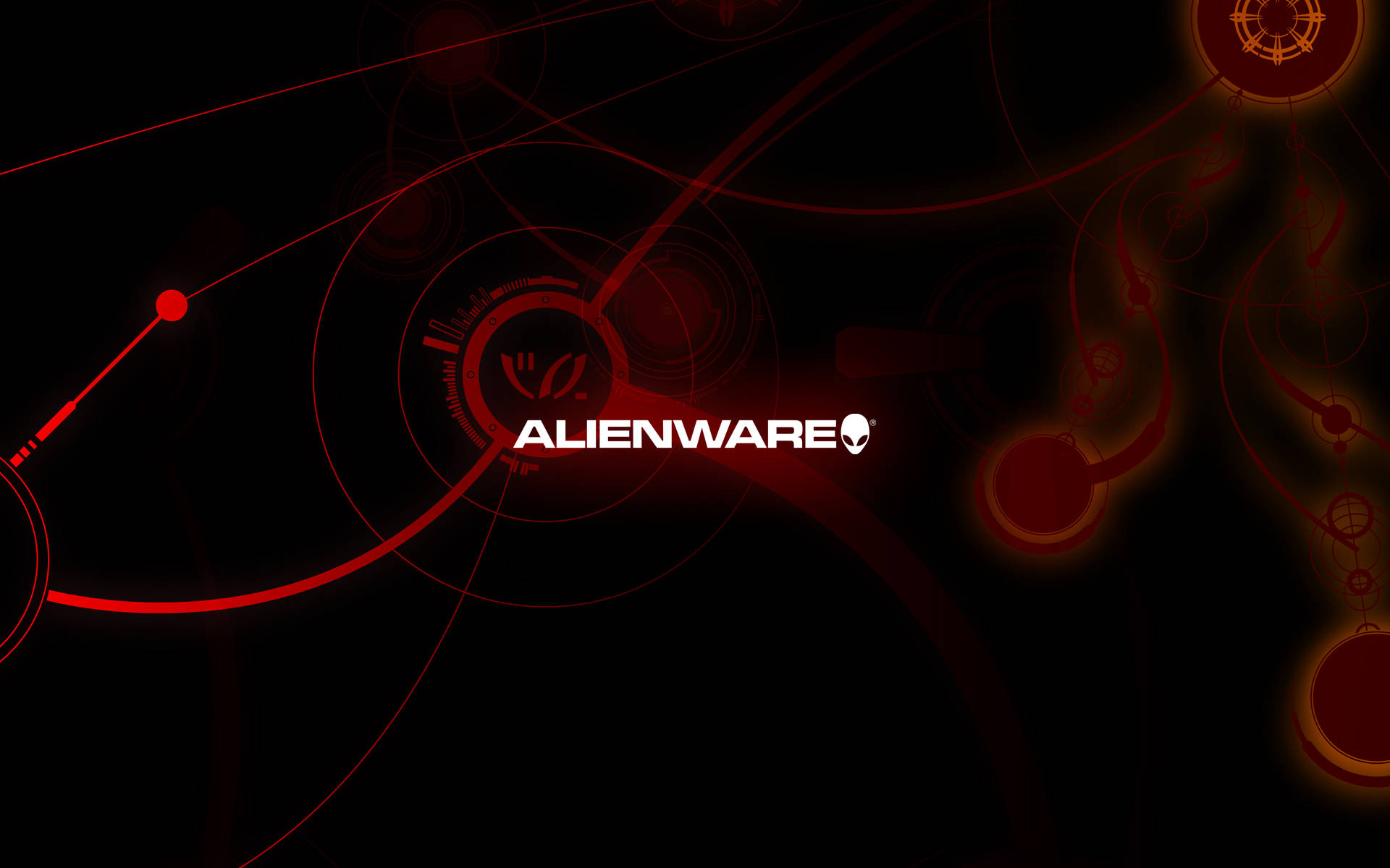 Alienware Default Red Pattern Background