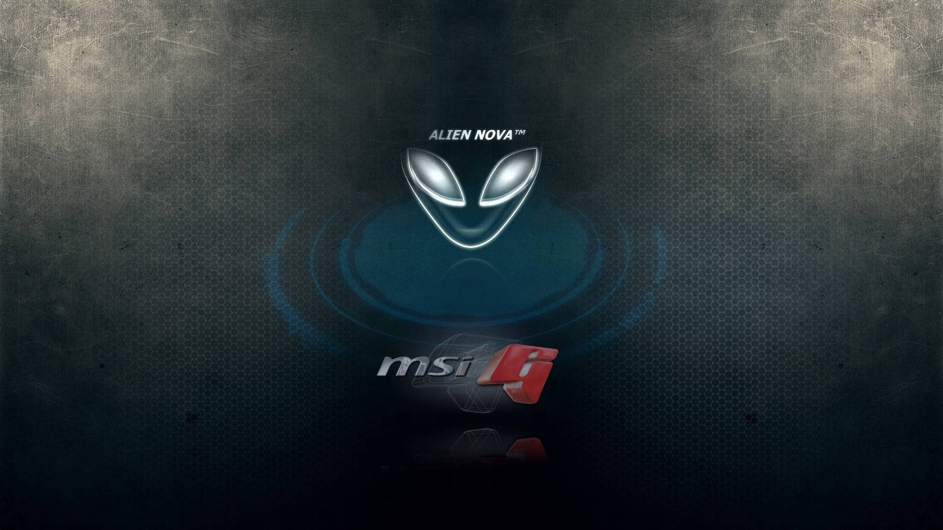 Alienware Logo And Msi Logo Background