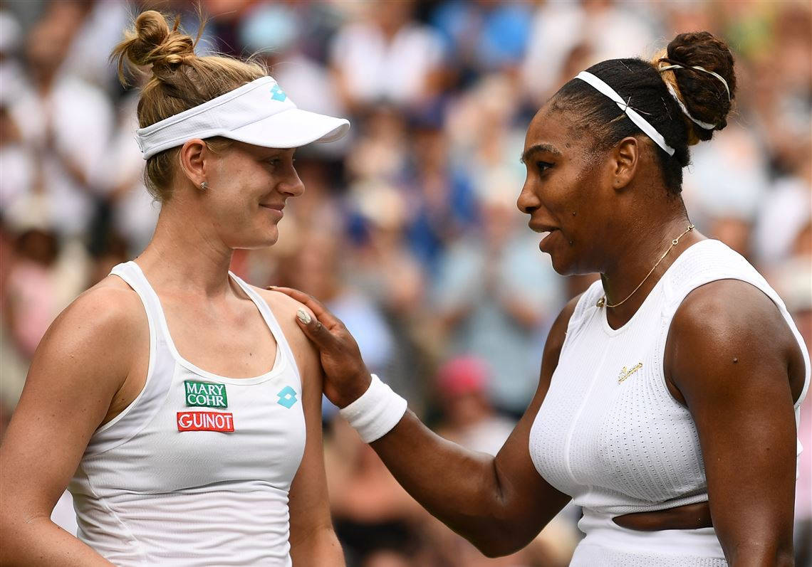 Alison Riske-amritraj And Serena Williams Background