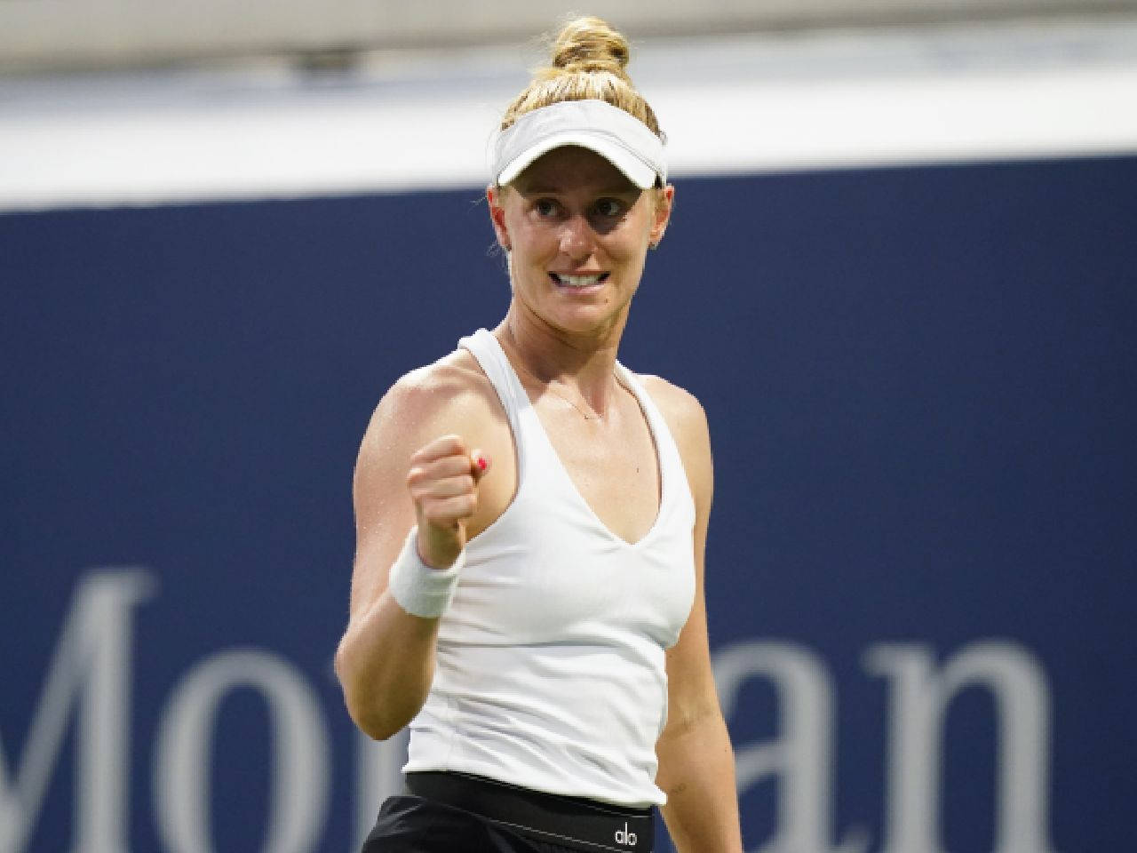 Alison Riske-amritraj In White Tank Top