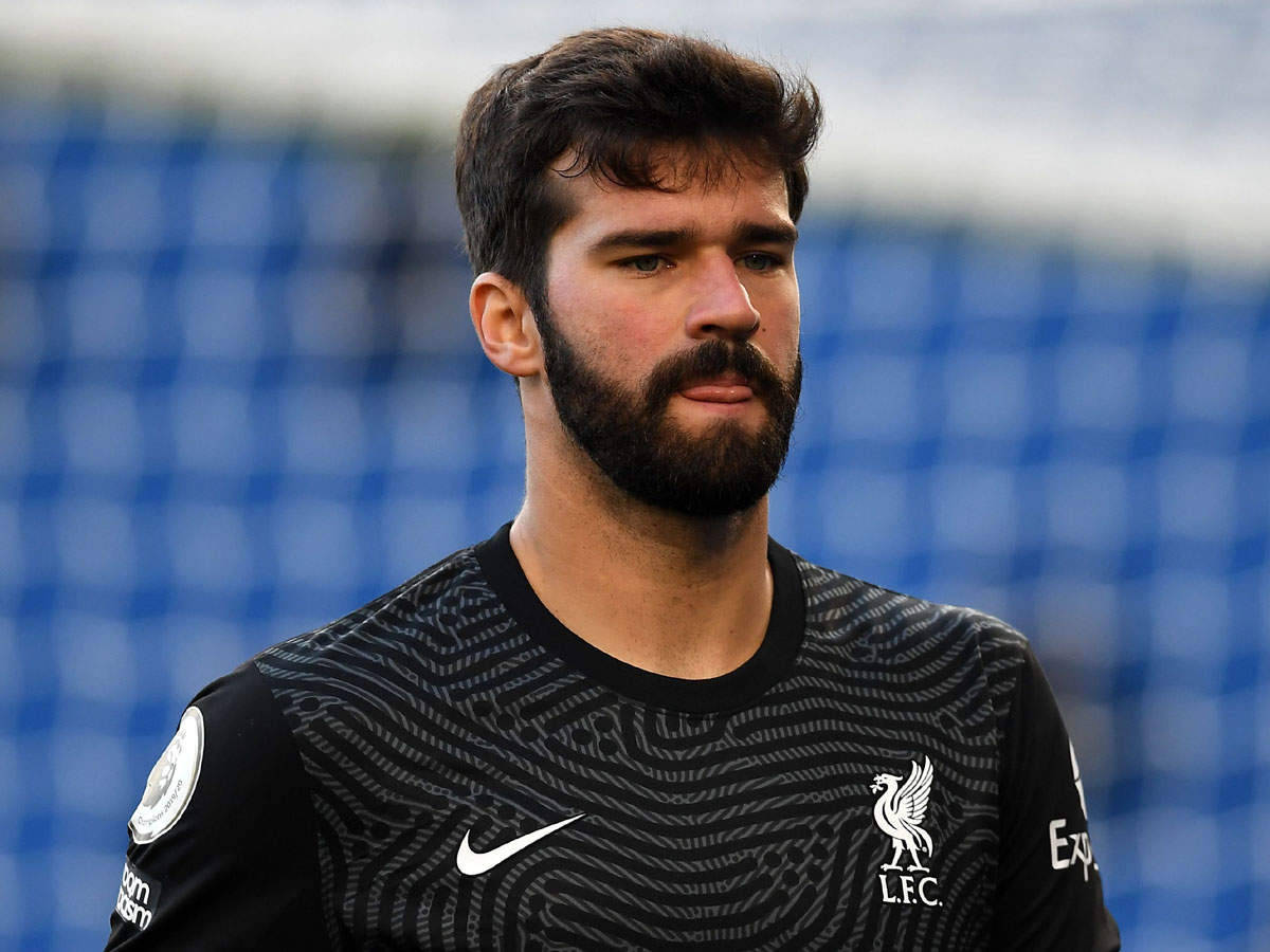 Alisson Becker Licking His Lips Background