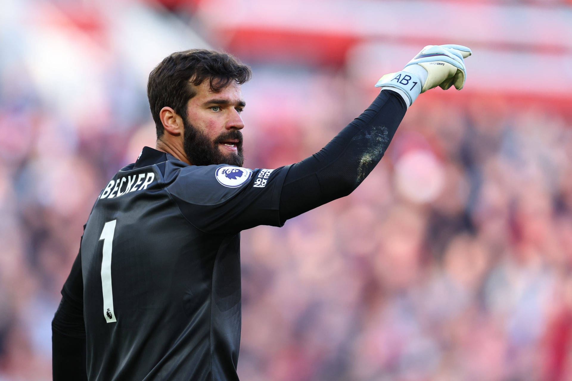 Alisson Becker Number 1 Liverpool Jersey Background