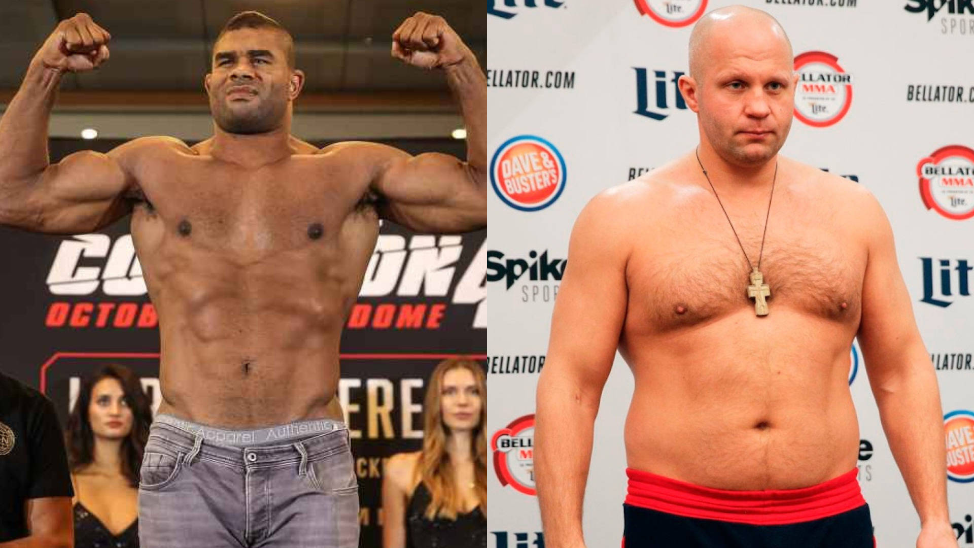 Alistair Overeem Fedor Emelianenko Side-by-side Background