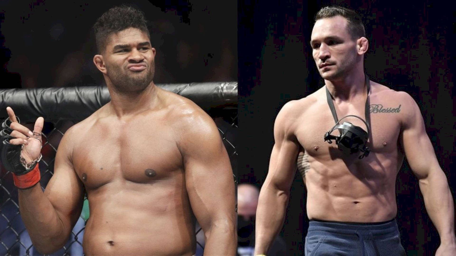 Alistair Overeem Michael Chandler Side-by-side Background