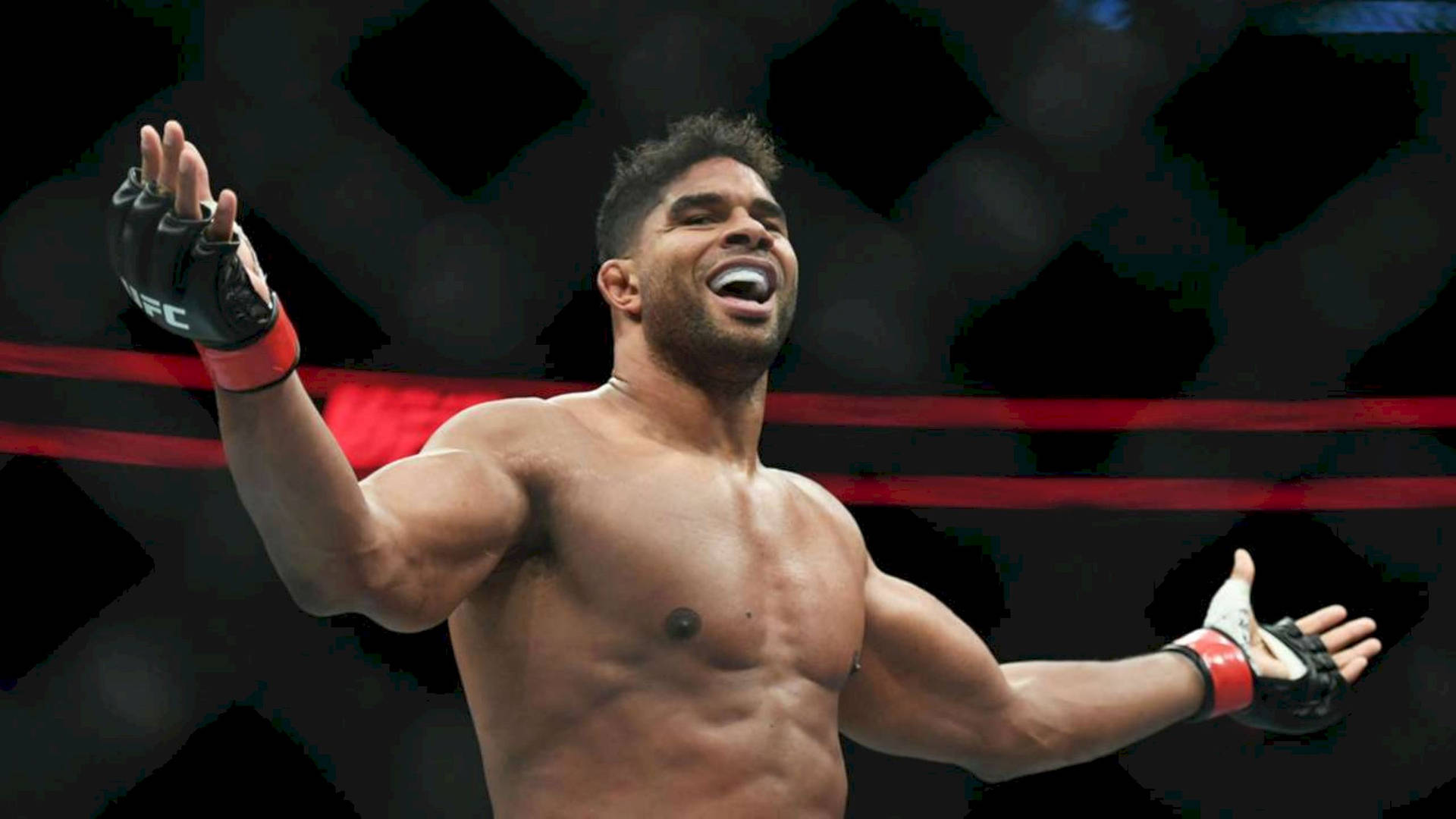 Alistair Overeem With Open Arms Background