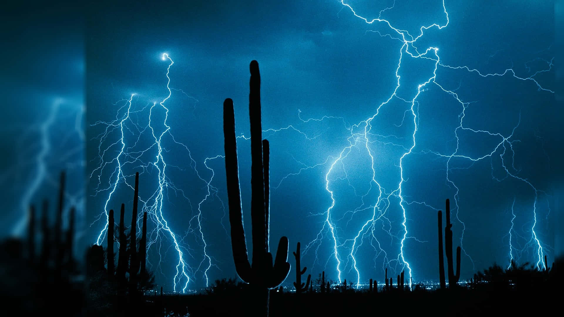 Alive Lightning Strike Background