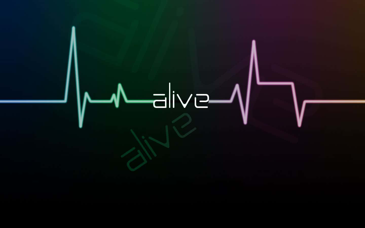 Alive Pulse Neon Art Background