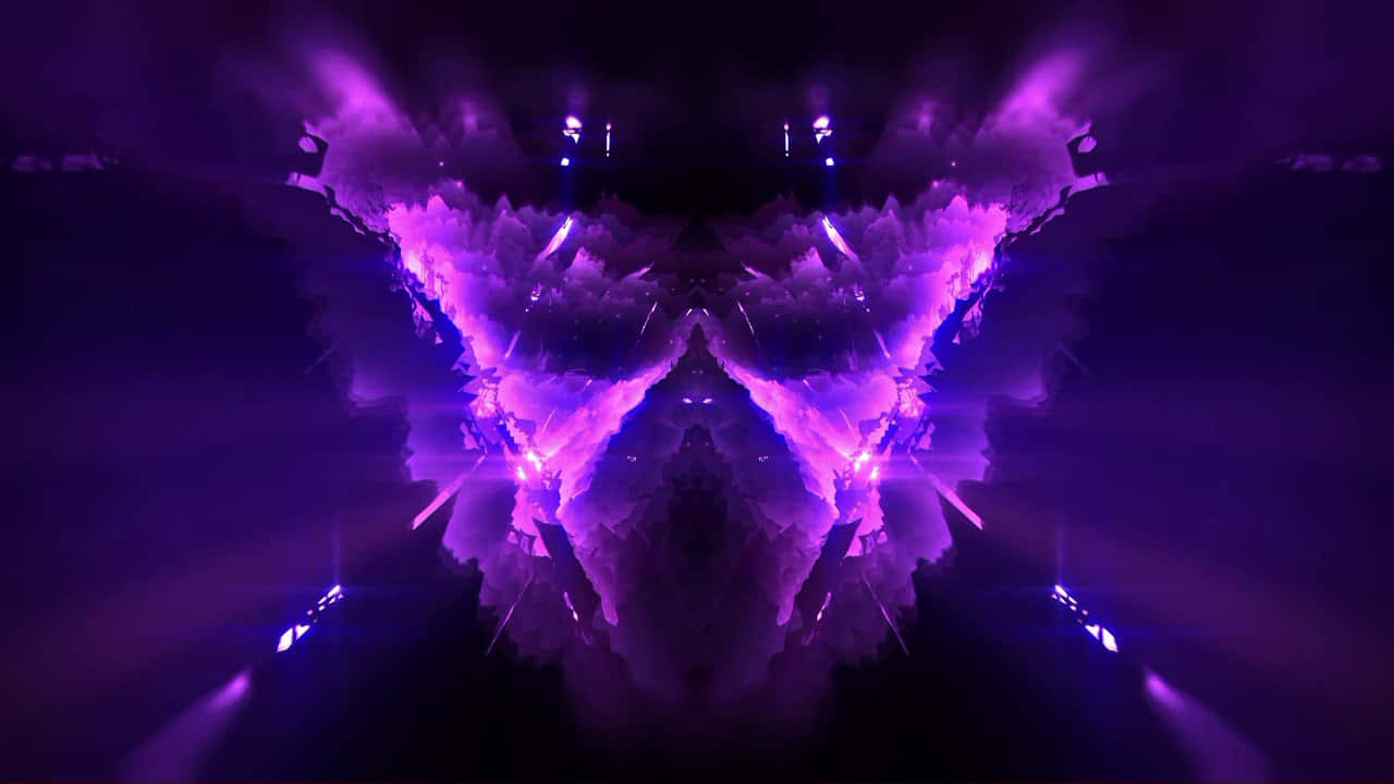 Alive Purple Smoke Mirror Background