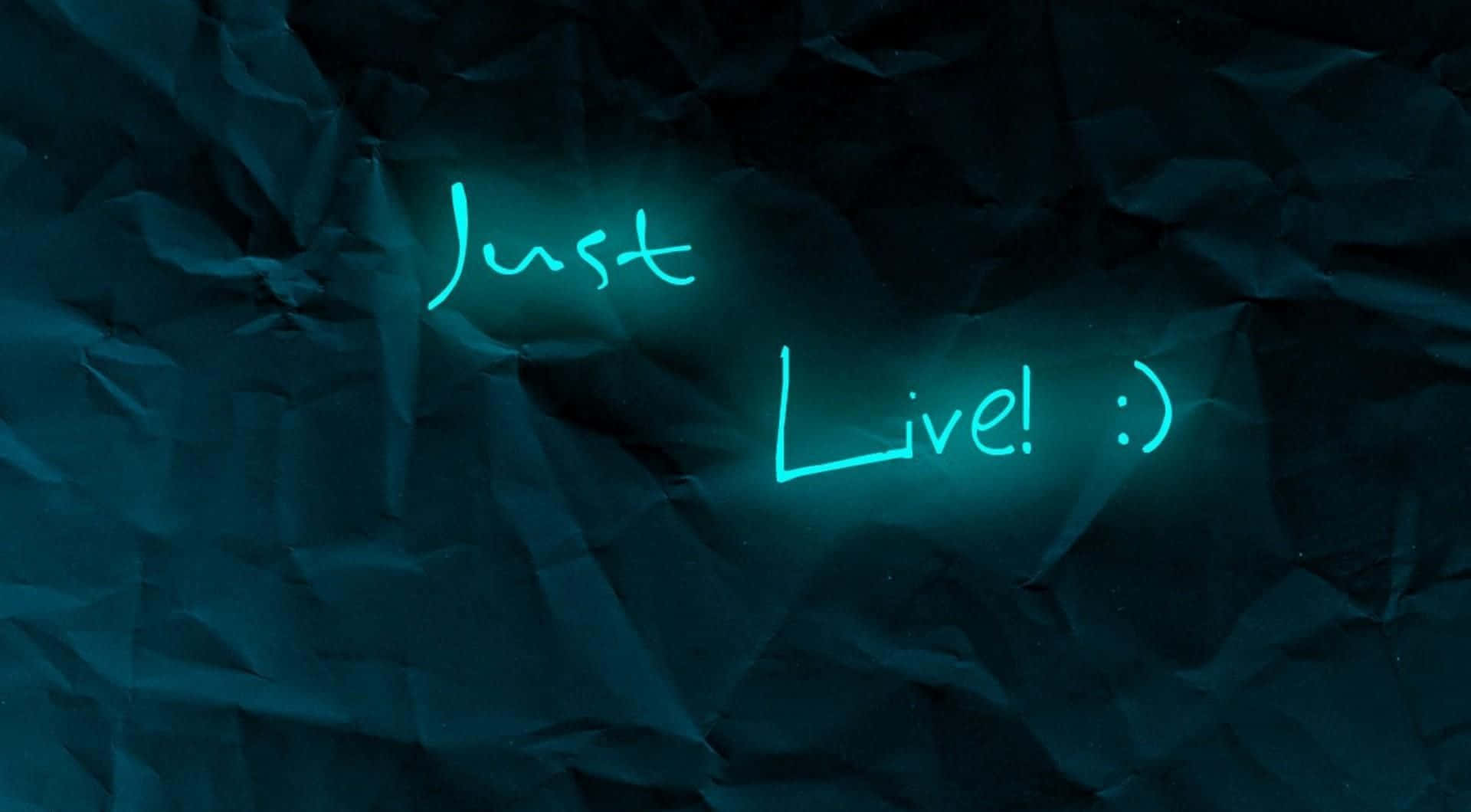 Alive Quote Neon Background