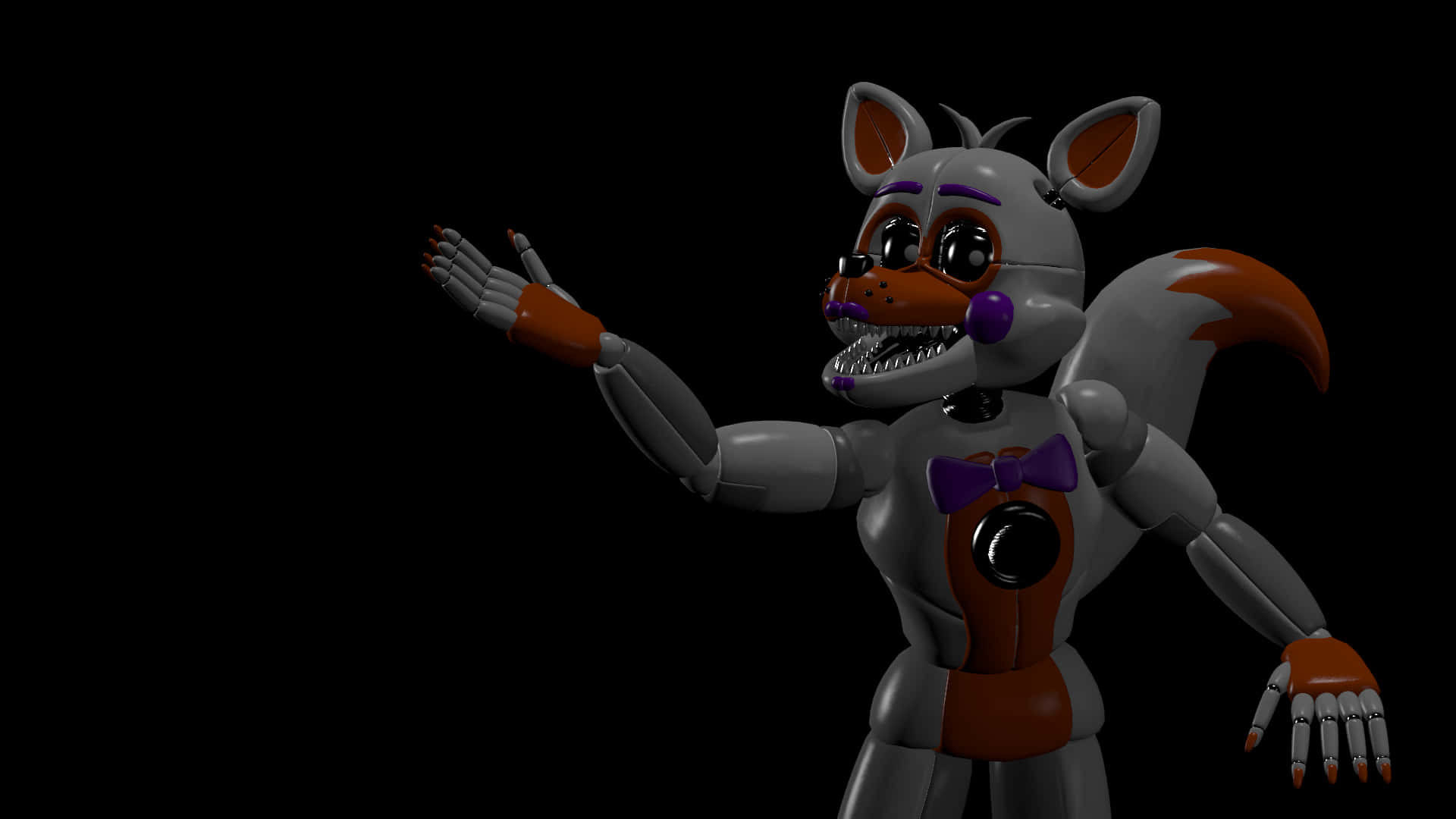 All Aboard The Fun Train With Lolbit! Background