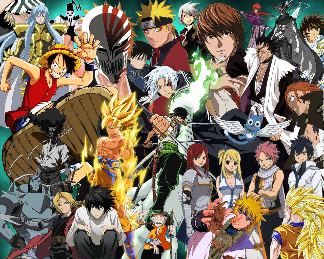 All Anime Famous Japanese Manga Characters Background