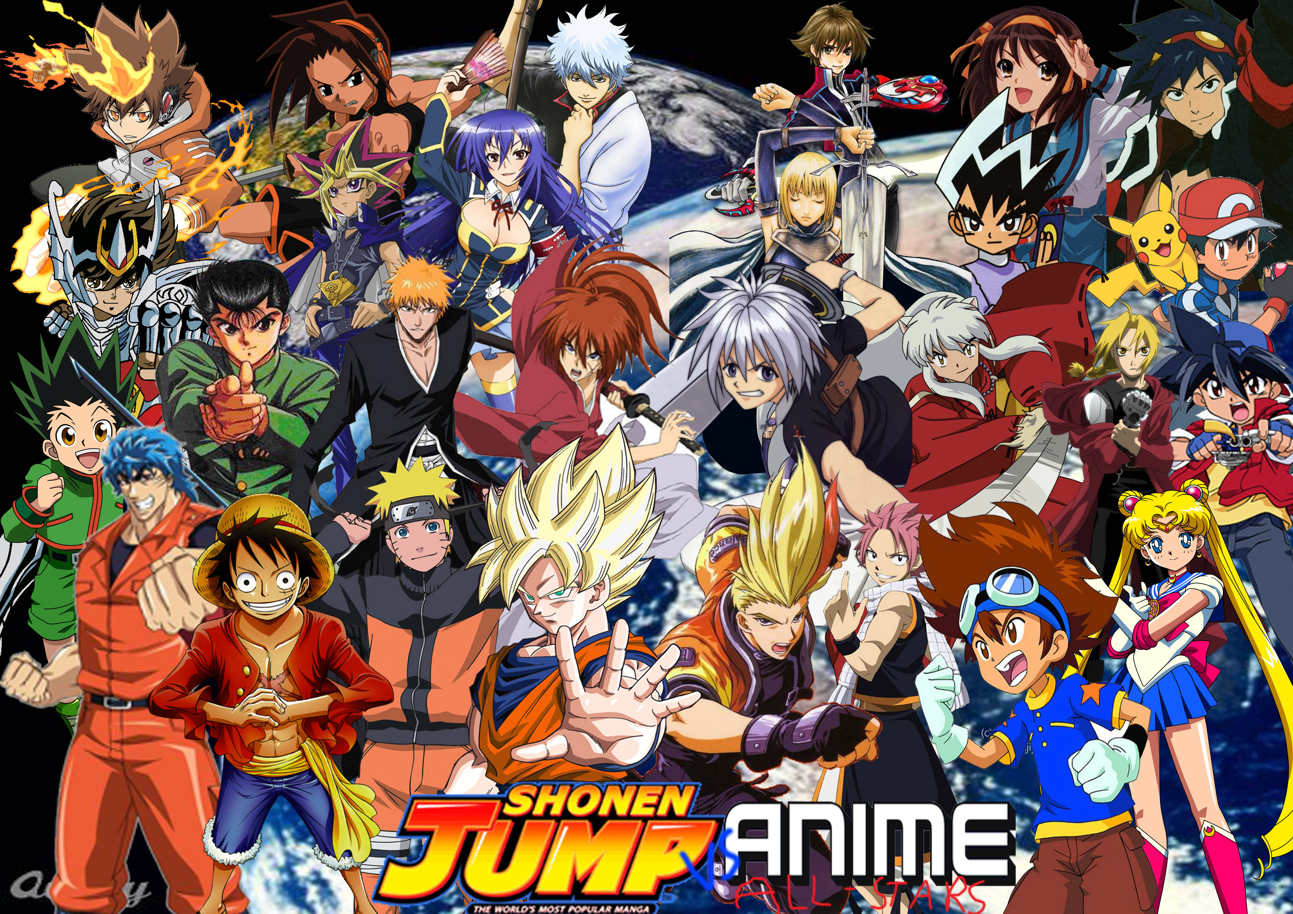 All Anime Shonen Jump Characters Background