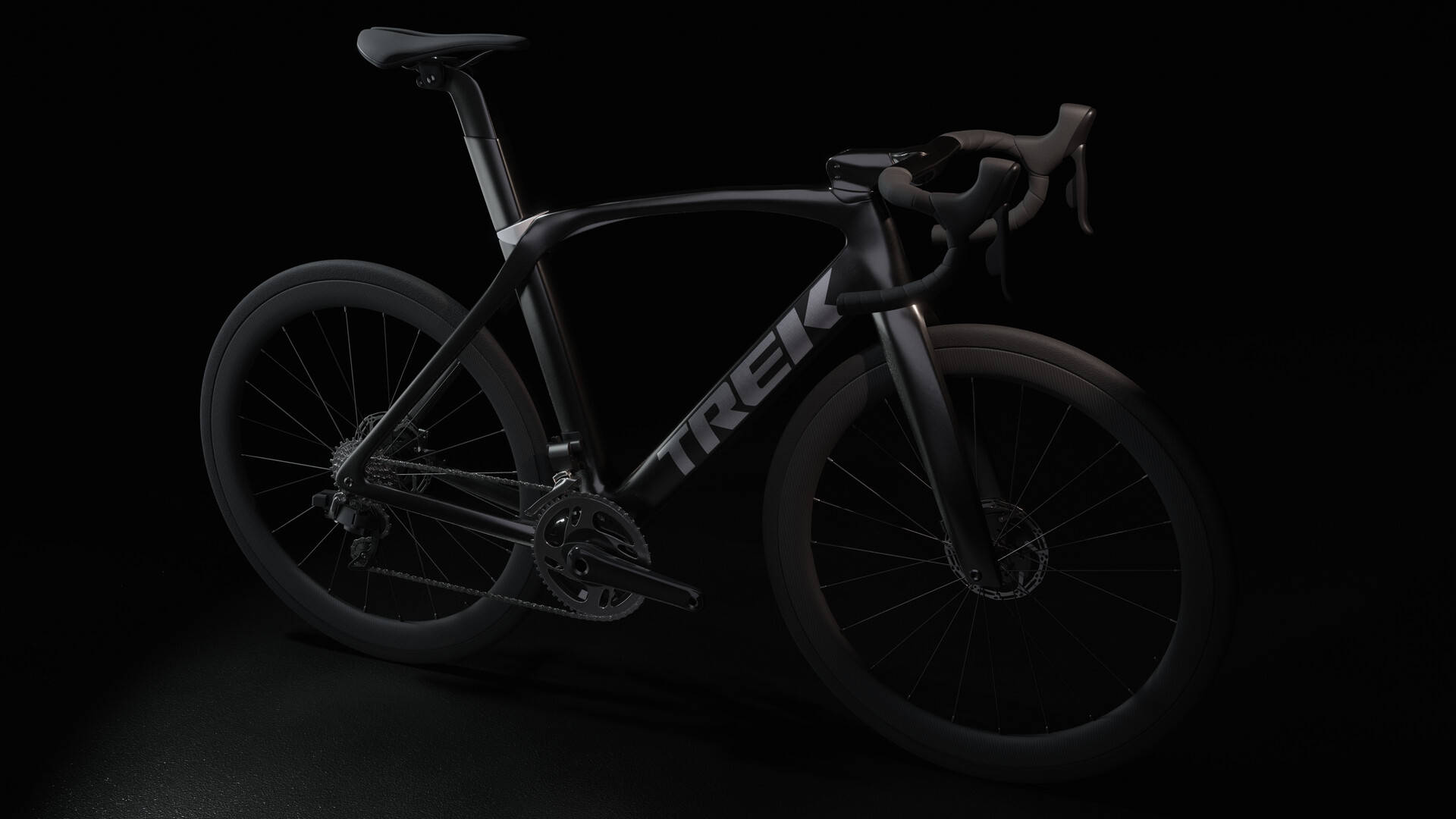 All Black Trek Road Bike Background