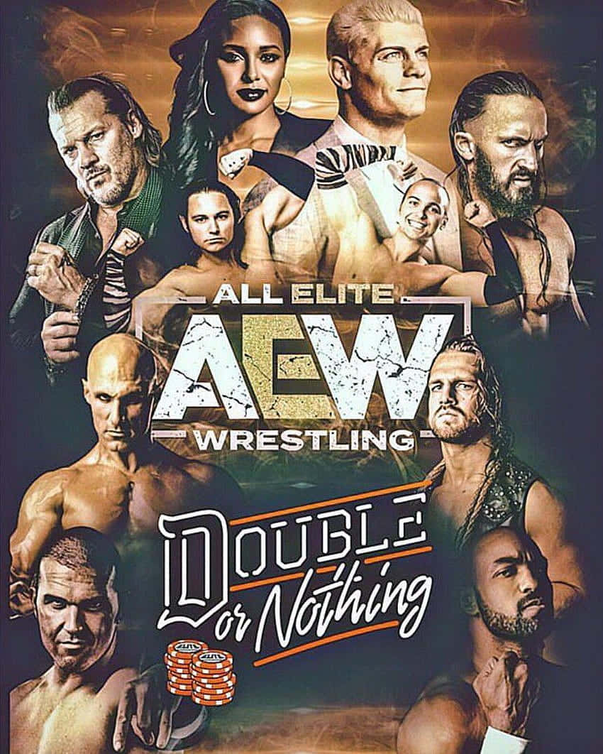 All Elite Wrestling (aew) Fights And Entertainment Background