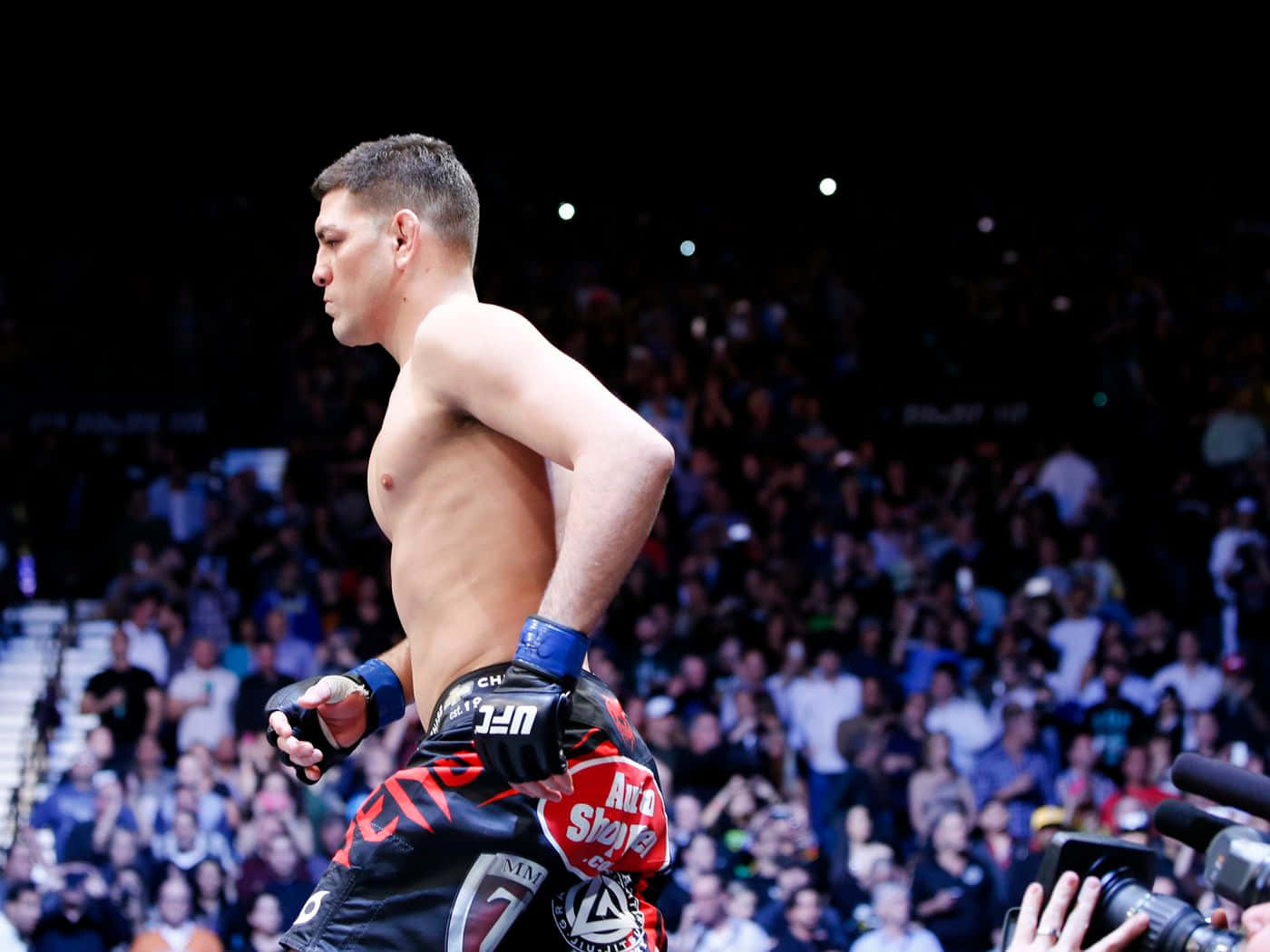 All Eyes On Mixed Martial Artist Nick Diaz Background